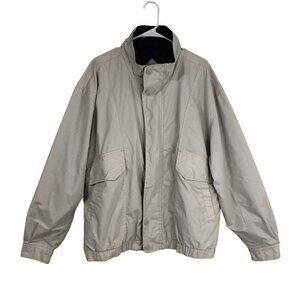 Vintage KnightsBridge  Bomber Jacket Lightweight Beige Mens L/G Casual